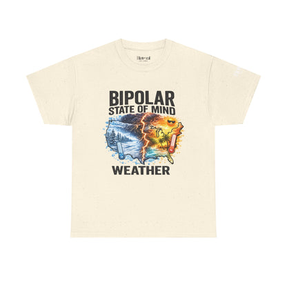 Bipolar Weather T-Shirt — "Bipolar State of Mind" Graphic Tee