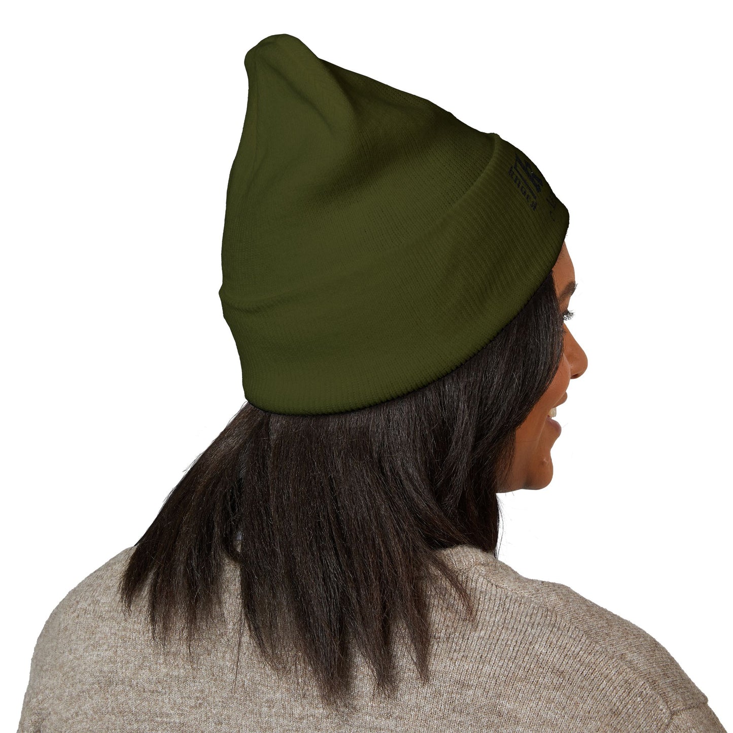 Embroidered 'Kneed New Normal' Cuffed Beanie – Gothic Streetwear Knit Hat