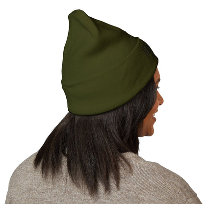 Embroidered 'Kneed New Normal' Cuffed Beanie – Gothic Streetwear Knit Hat