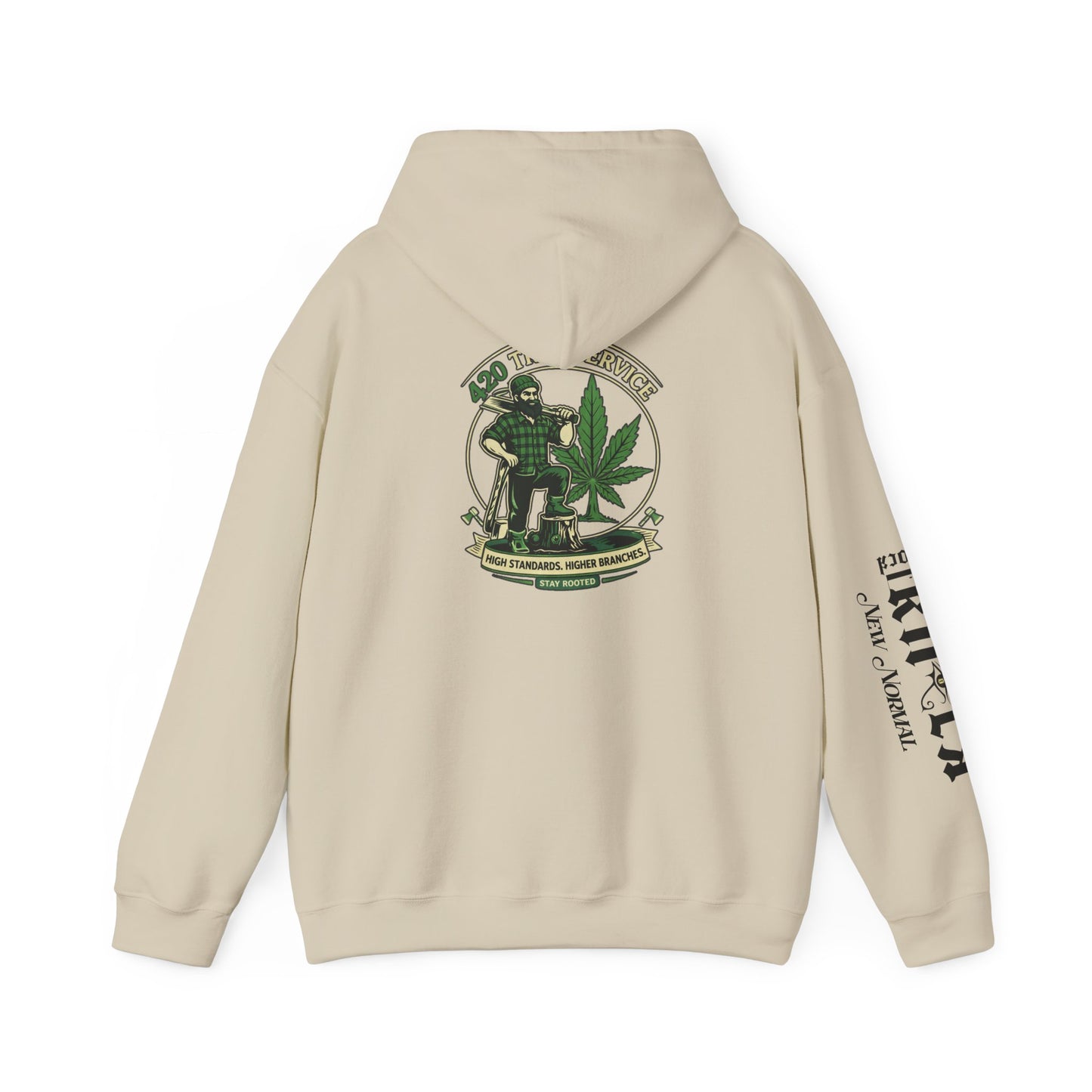 Cannabis Crewneck Hoodie — 420 Stoner Vintage Emblem Pullover