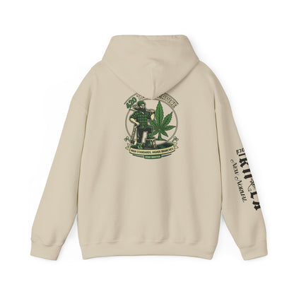 Cannabis Crewneck Hoodie — 420 Stoner Vintage Emblem Pullover