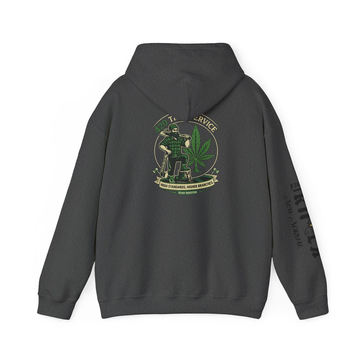Cannabis Crewneck Hoodie — 420 Stoner Vintage Emblem Pullover