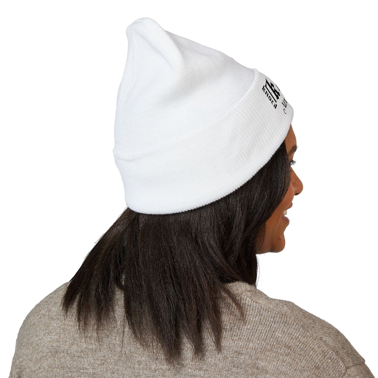 Embroidered 'Kneed New Normal' Cuffed Beanie – Gothic Streetwear Knit Hat