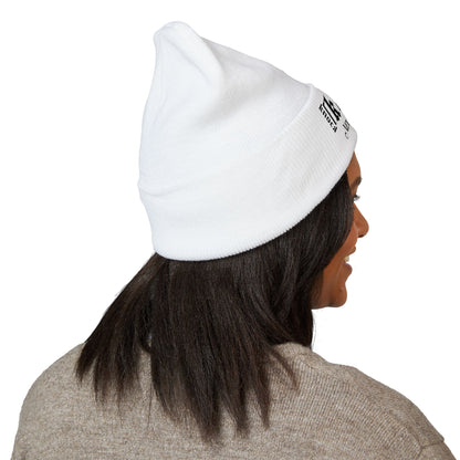 Embroidered 'Kneed New Normal' Cuffed Beanie – Gothic Streetwear Knit Hat