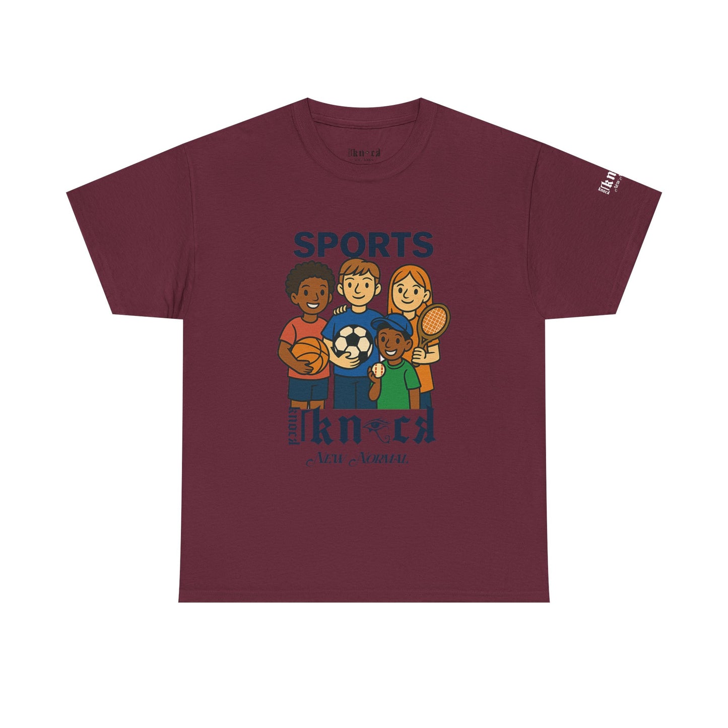 Kids Sports Team T-Shirt — 'SPORTS' Graphic with Diverse Athletes