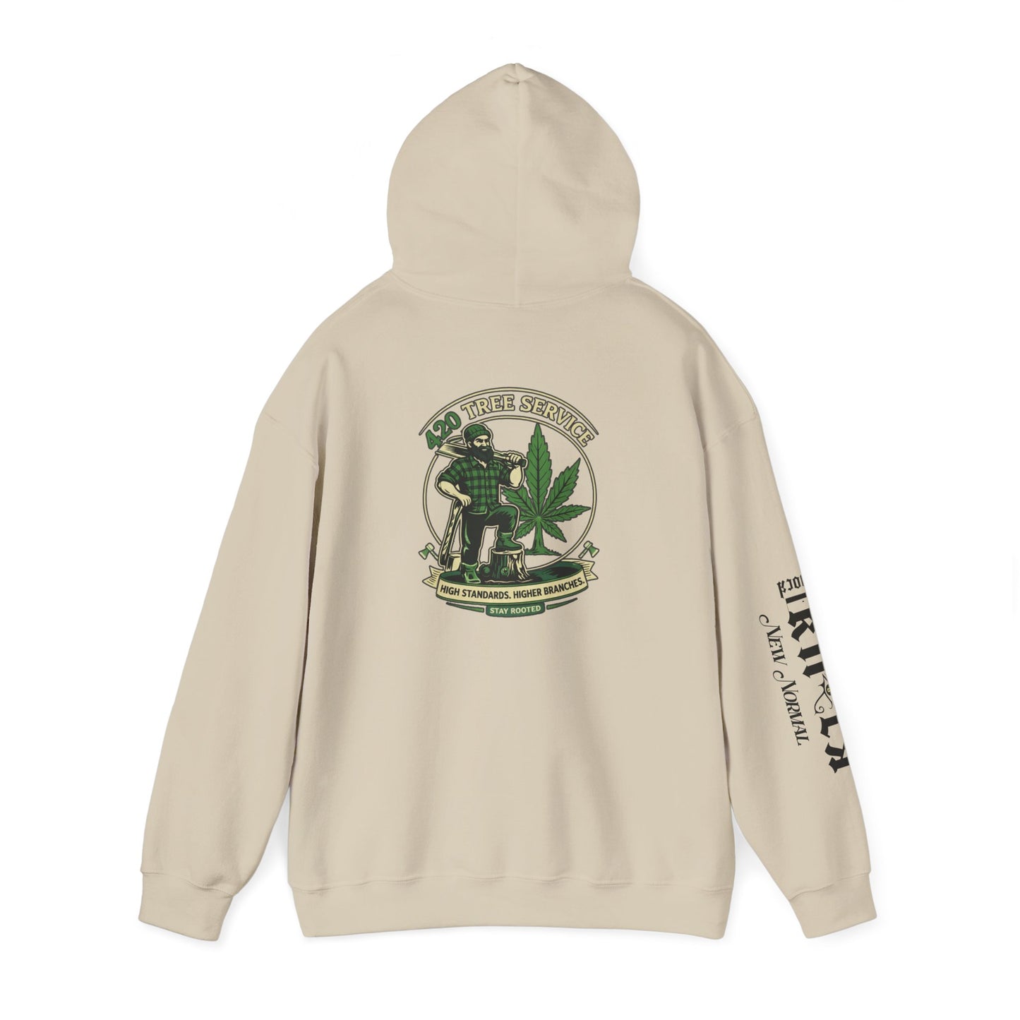 Cannabis Crewneck Hoodie — 420 Stoner Vintage Emblem Pullover