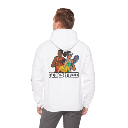 Hoodie — "Fun Is Free" Colorful Sports Graphic Pullover