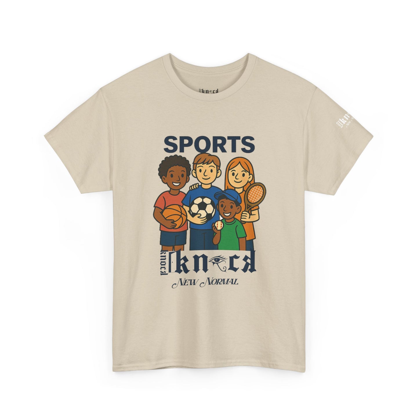 Kids Sports Team T-Shirt — 'SPORTS' Graphic with Diverse Athletes