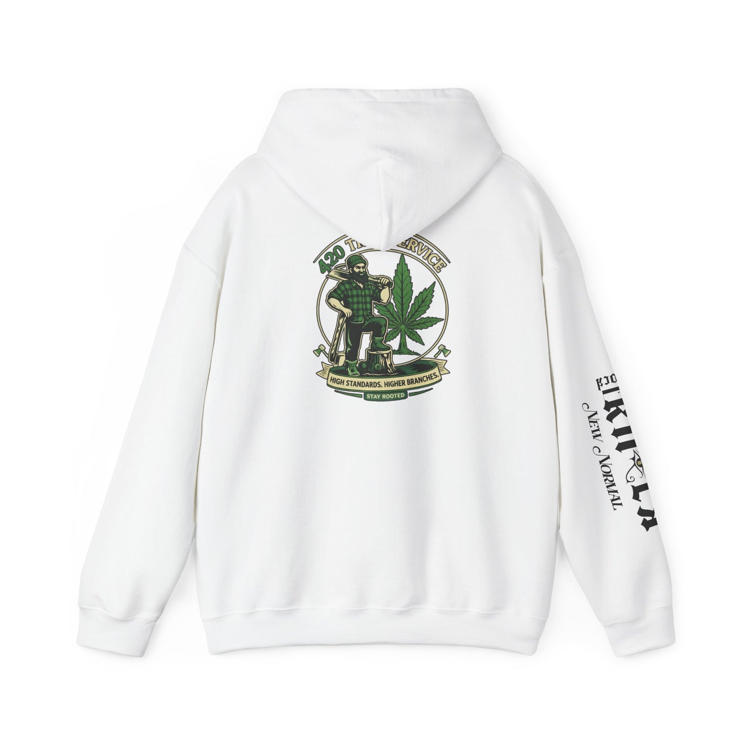 Cannabis Crewneck Hoodie — 420 Stoner Vintage Emblem Pullover