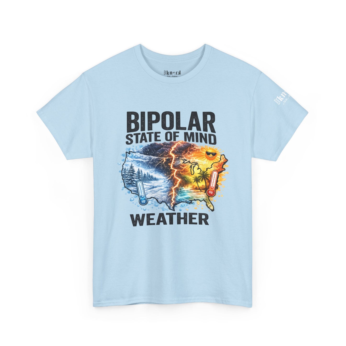 Bipolar Weather T-Shirt — "Bipolar State of Mind" Graphic Tee