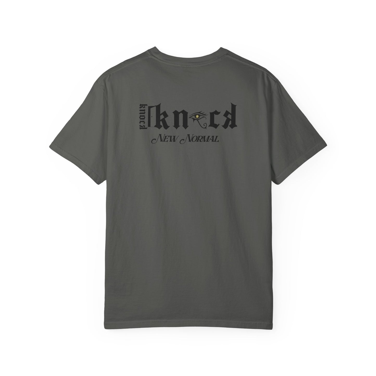 Skull Moon T-Shirt — "Knock Knock New Normal" Graphic Tee