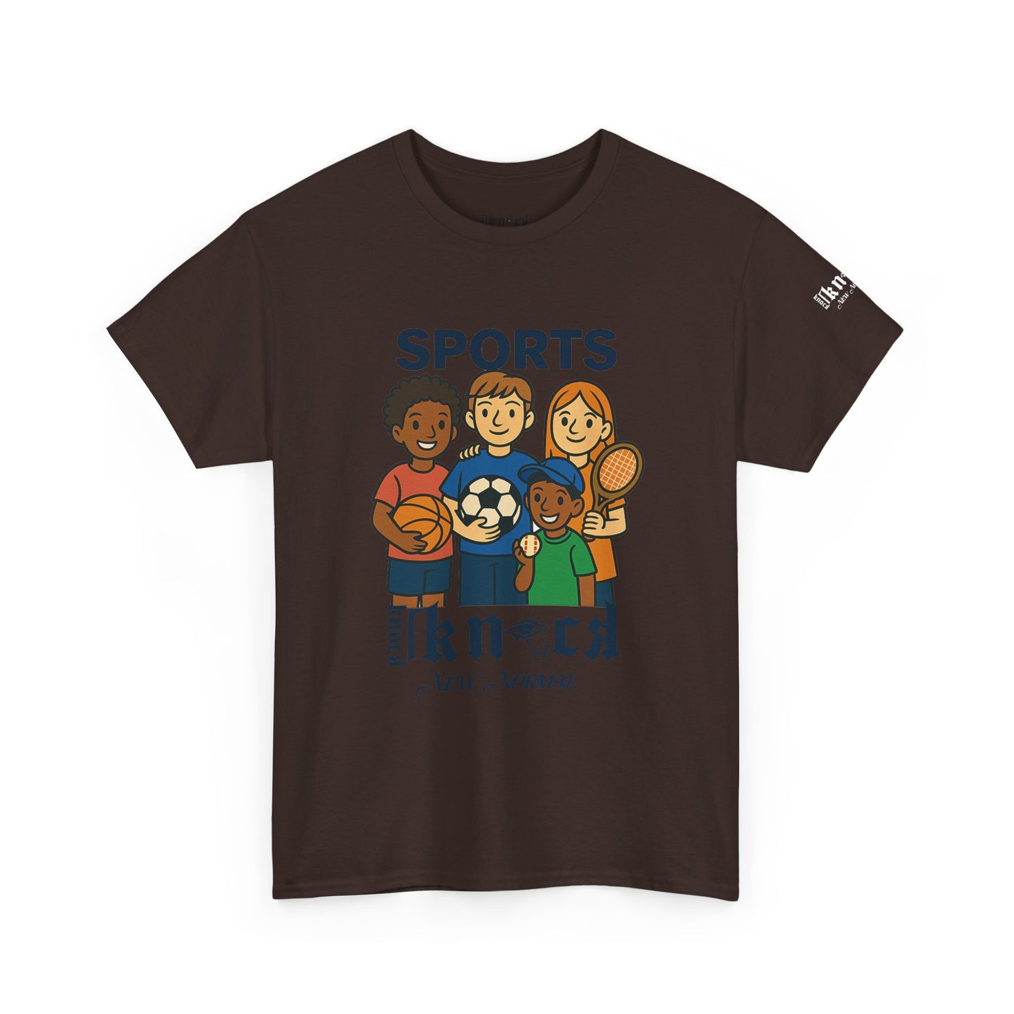 Kids Sports Team T-Shirt — 'SPORTS' Graphic with Diverse Athletes
