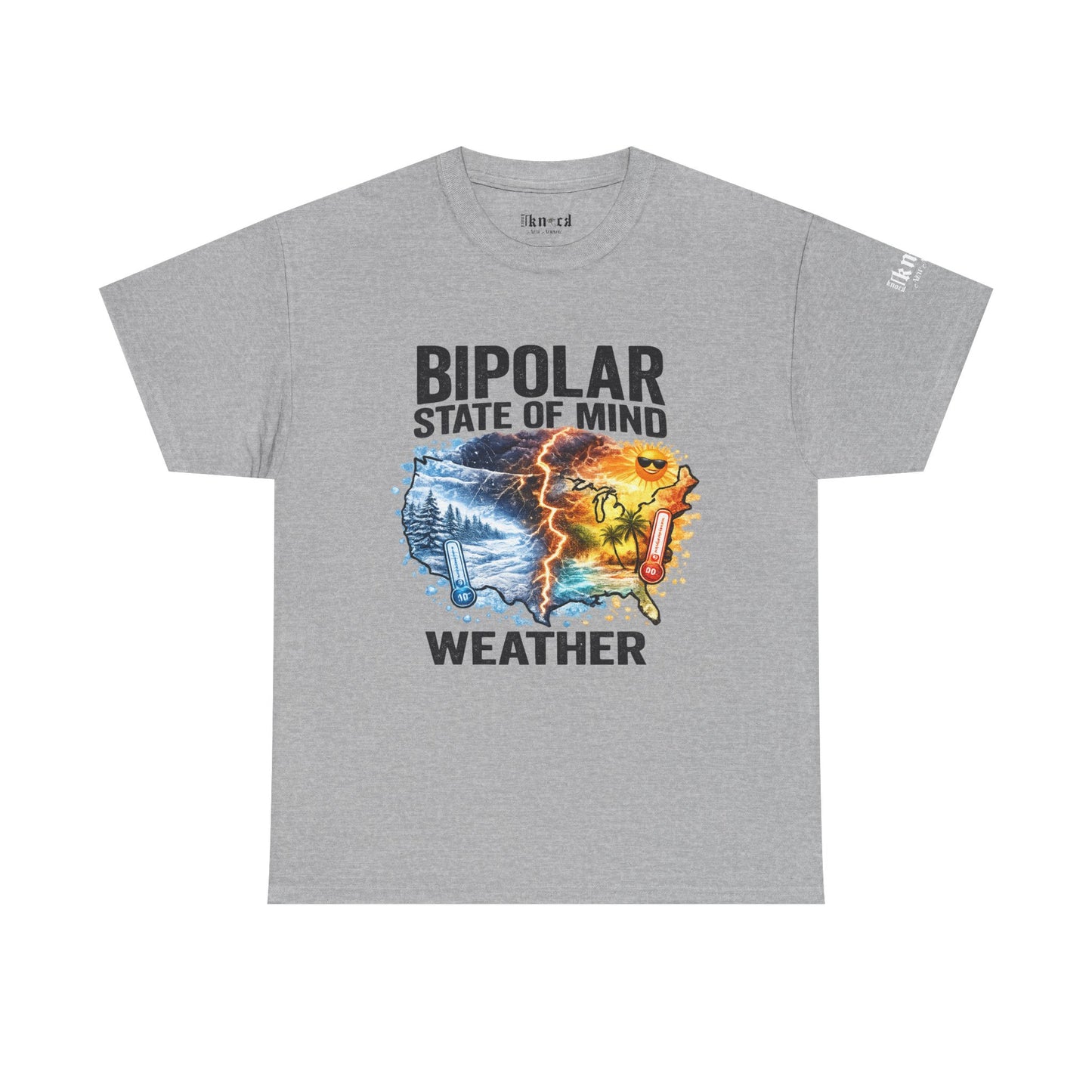 Bipolar Weather T-Shirt — "Bipolar State of Mind" Graphic Tee