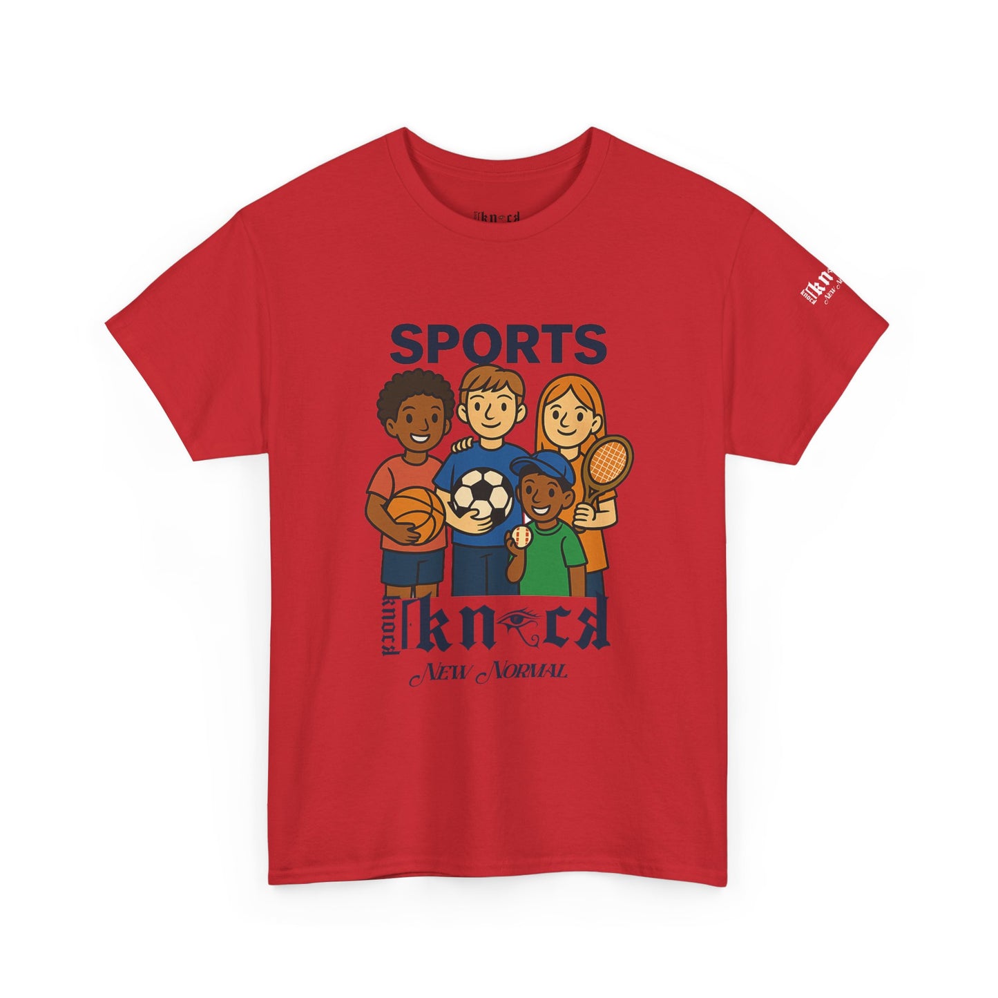 Kids Sports Team T-Shirt — 'SPORTS' Graphic with Diverse Athletes