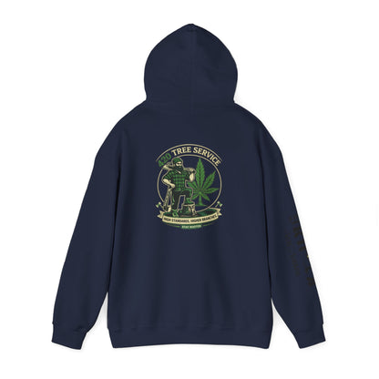 Cannabis Crewneck Hoodie — 420 Stoner Vintage Emblem Pullover