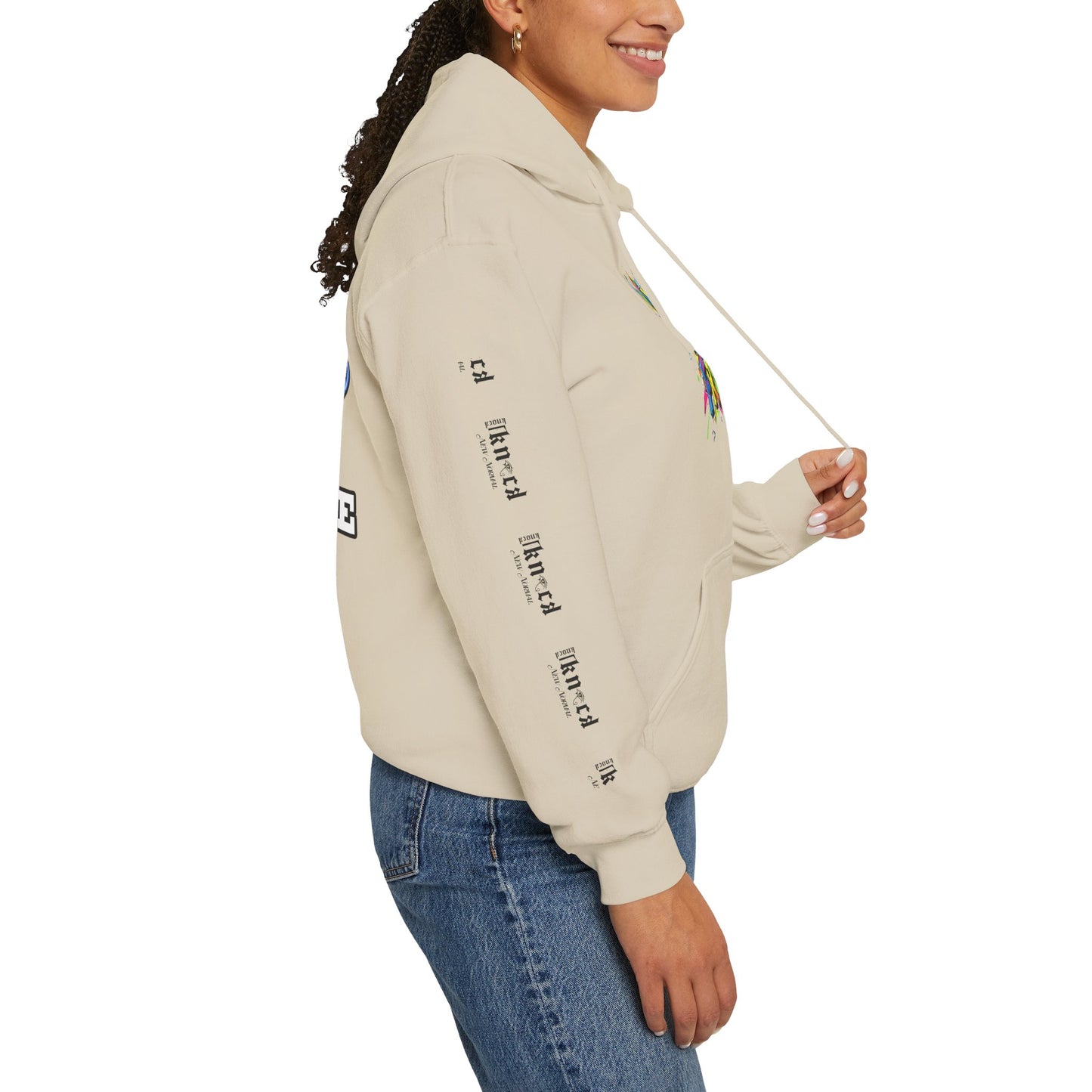 Hoodie — "Fun Is Free" Colorful Sports Graphic Pullover