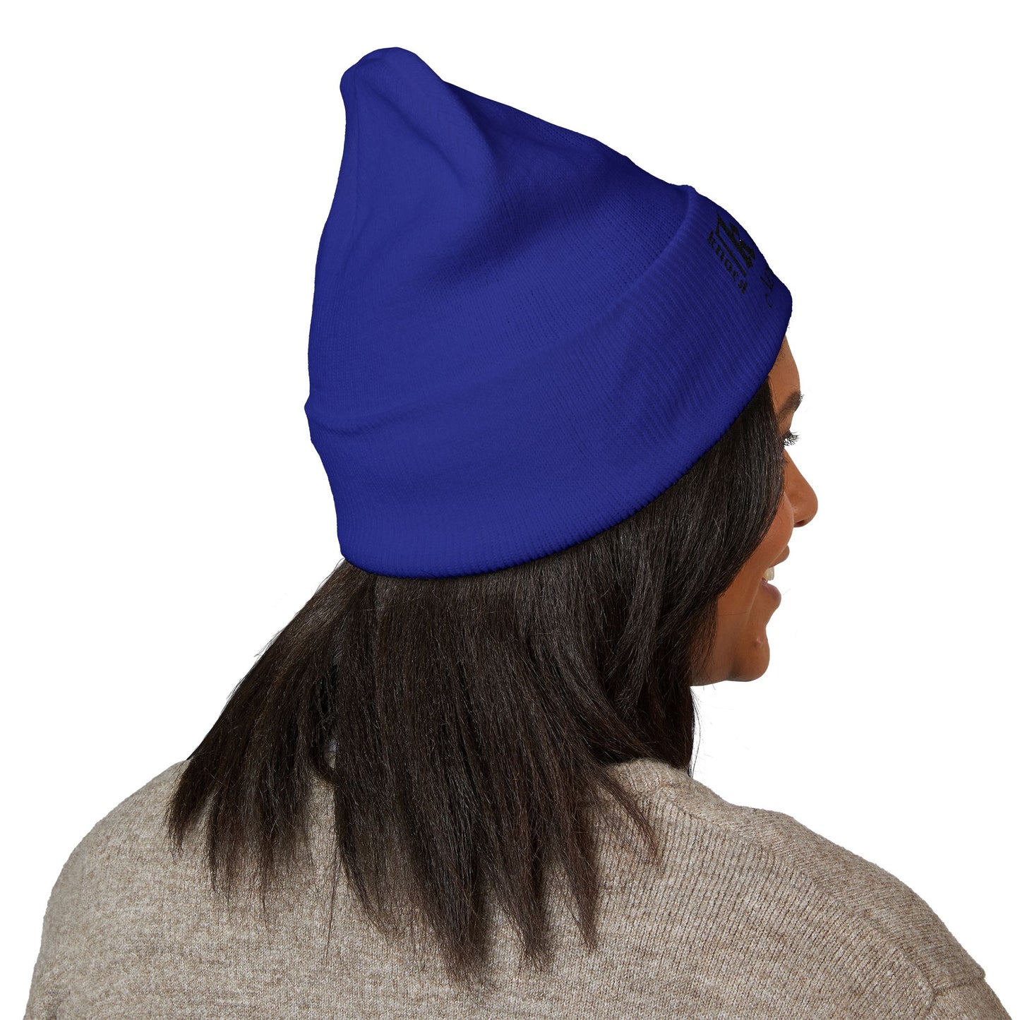 Embroidered 'Kneed New Normal' Cuffed Beanie – Gothic Streetwear Knit Hat