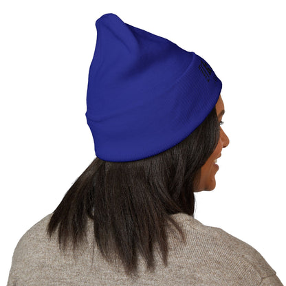 Embroidered 'Kneed New Normal' Cuffed Beanie – Gothic Streetwear Knit Hat