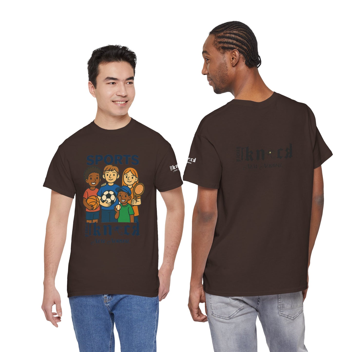 Kids Sports Team T-Shirt — 'SPORTS' Graphic with Diverse Athletes